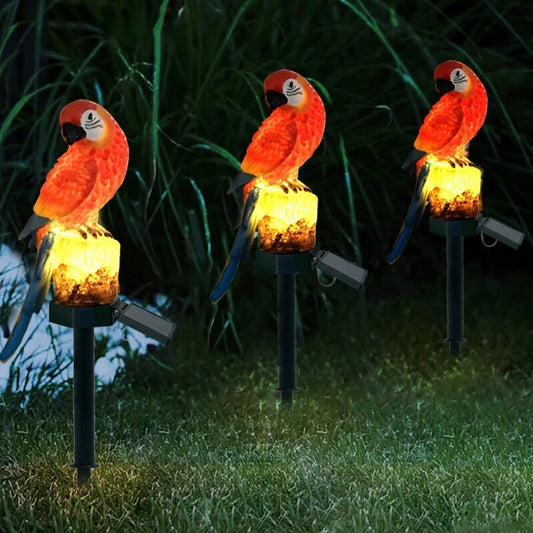 Solar Outdoor Lights Garland Parrot/Owl Solar Christmas Lights Outdoor